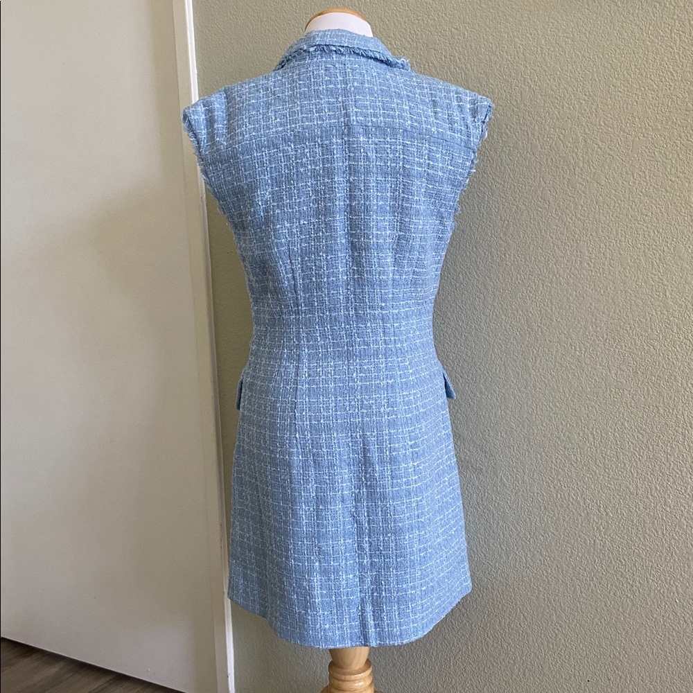 Maeve Sleeveless Tweed Blazer Mini Dress from Anthropologie. - Picture 3 of 6
